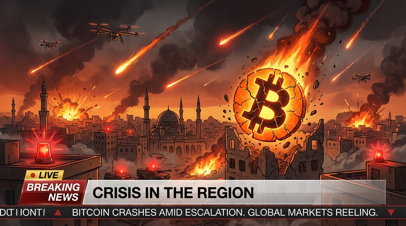 Iran schlägt zurück: Raketen auf US-Basen, Bitcoin crasht unter 63.000 Dollar