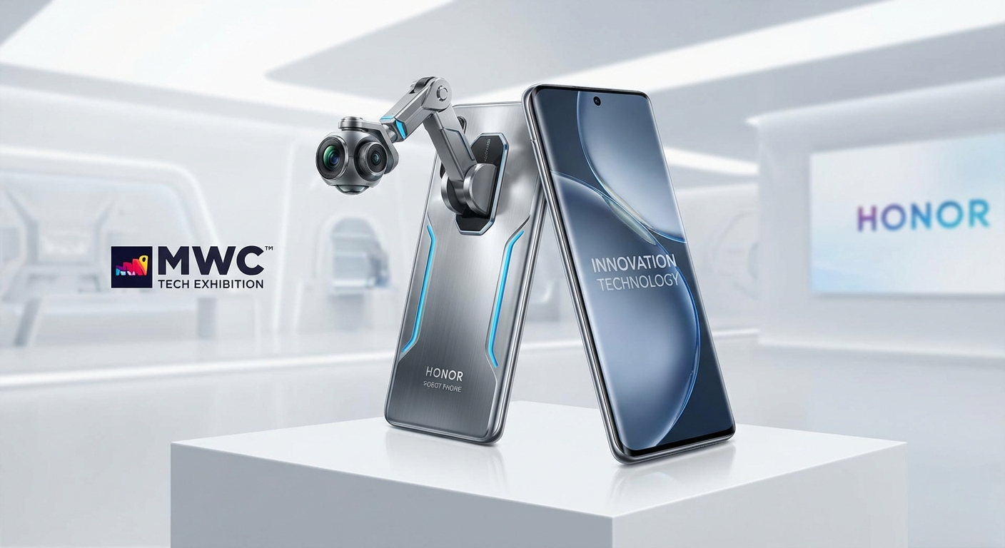 Honor zeigt "Robot Phone" auf MWC: Smartphone mit ausklappbarem Kamera-Arm