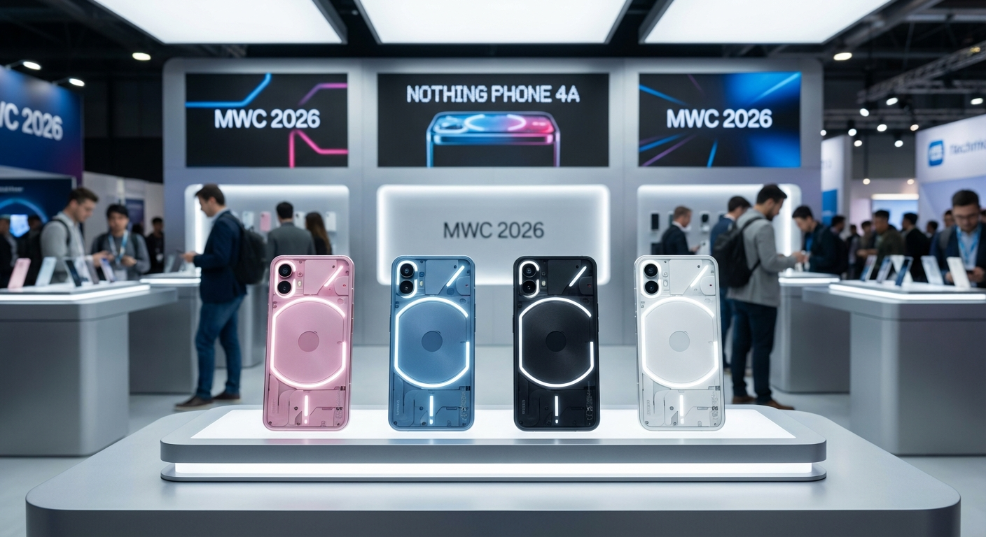 Nothing Phone 4A auf dem MWC: Vier Farben, neue Glyph Bar, Launch am Donnerstag