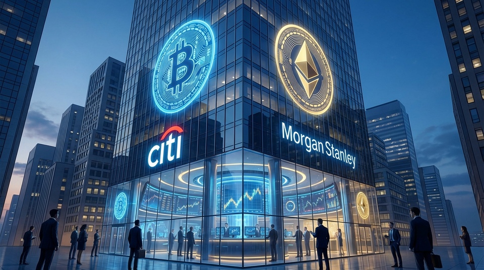 Wall Street steigt ein: Citi und Morgan Stanley bauen massive Krypto-Infrastruktur auf