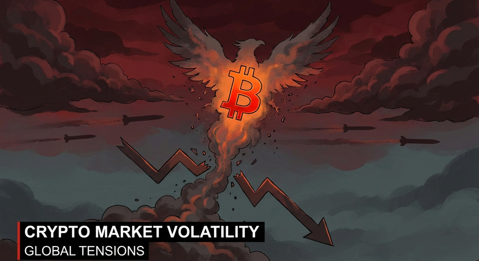 Bitcoin stürzt ab, erholt sich – Iran-Angriffe erschüttern Kryptomärkte