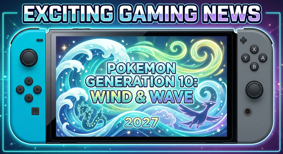 Pokémon Gen 10 enthüllt: Wind und Welle kommt 2027 für Switch 2