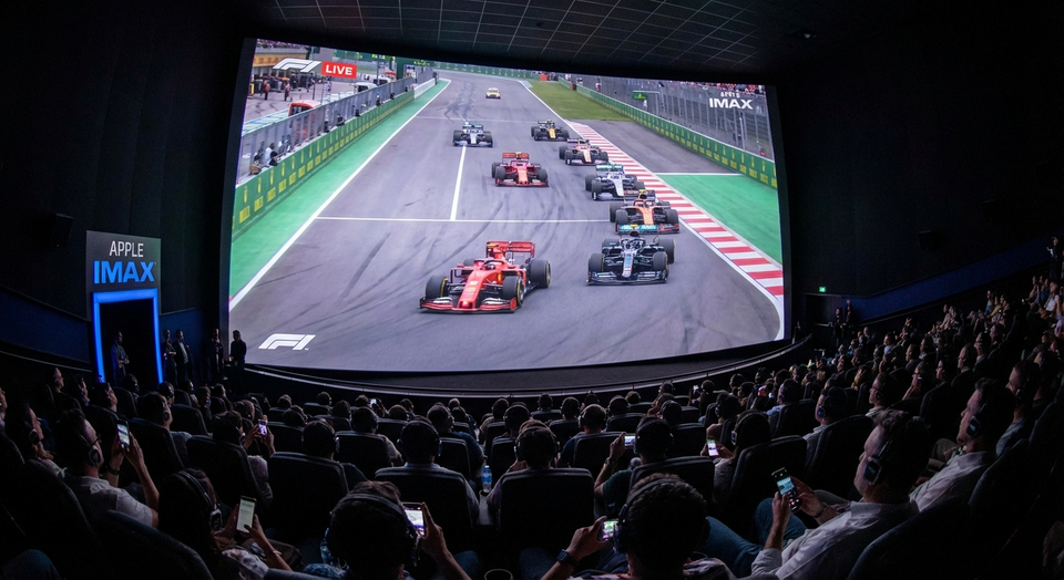 Apple zeigt Formel 1 live in IMAX-Kinos