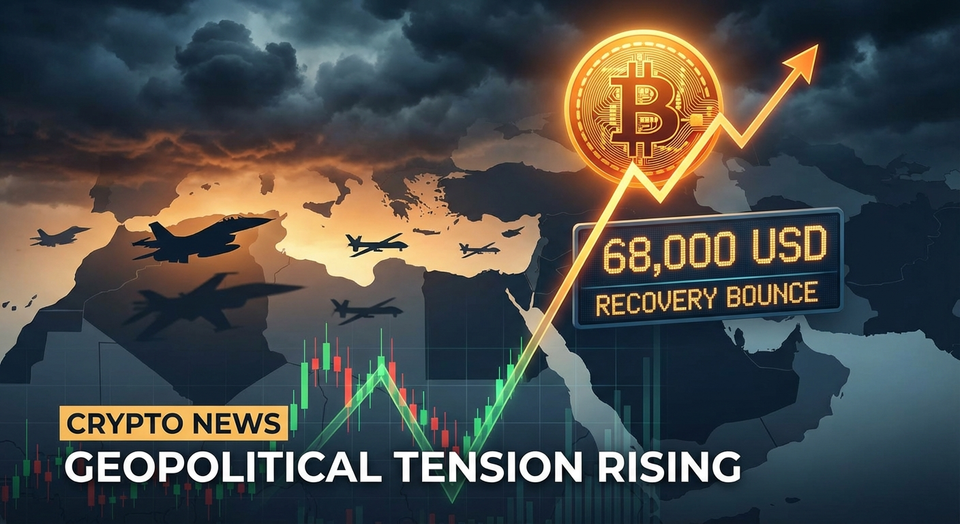 Bitcoin springt auf $68.000: Märkte wetten auf schnelles Ende der Iran-Krise