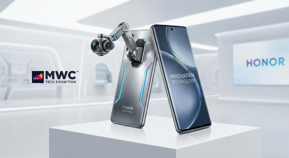 Honor zeigt "Robot Phone" auf MWC: Smartphone mit ausklappbarem Kamera-Arm
