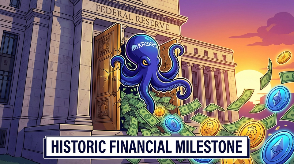 Historisch: Kraken erhält Zugang zum US-Zentralbank-Zahlungssystem