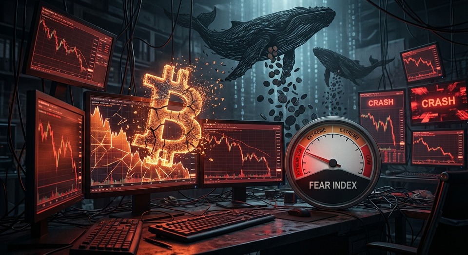 Bitcoin-Crash: Wale verkaufen massiv, Fear Index bei 12